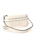 Gucci Nappa Vertical Matelasse Small Maxi Horsebit Chain Shoulder Bag Great White