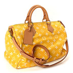Louis Vuitton Calfskin Monogram Speedy P9 Bandouliere 40 Jaune Mat