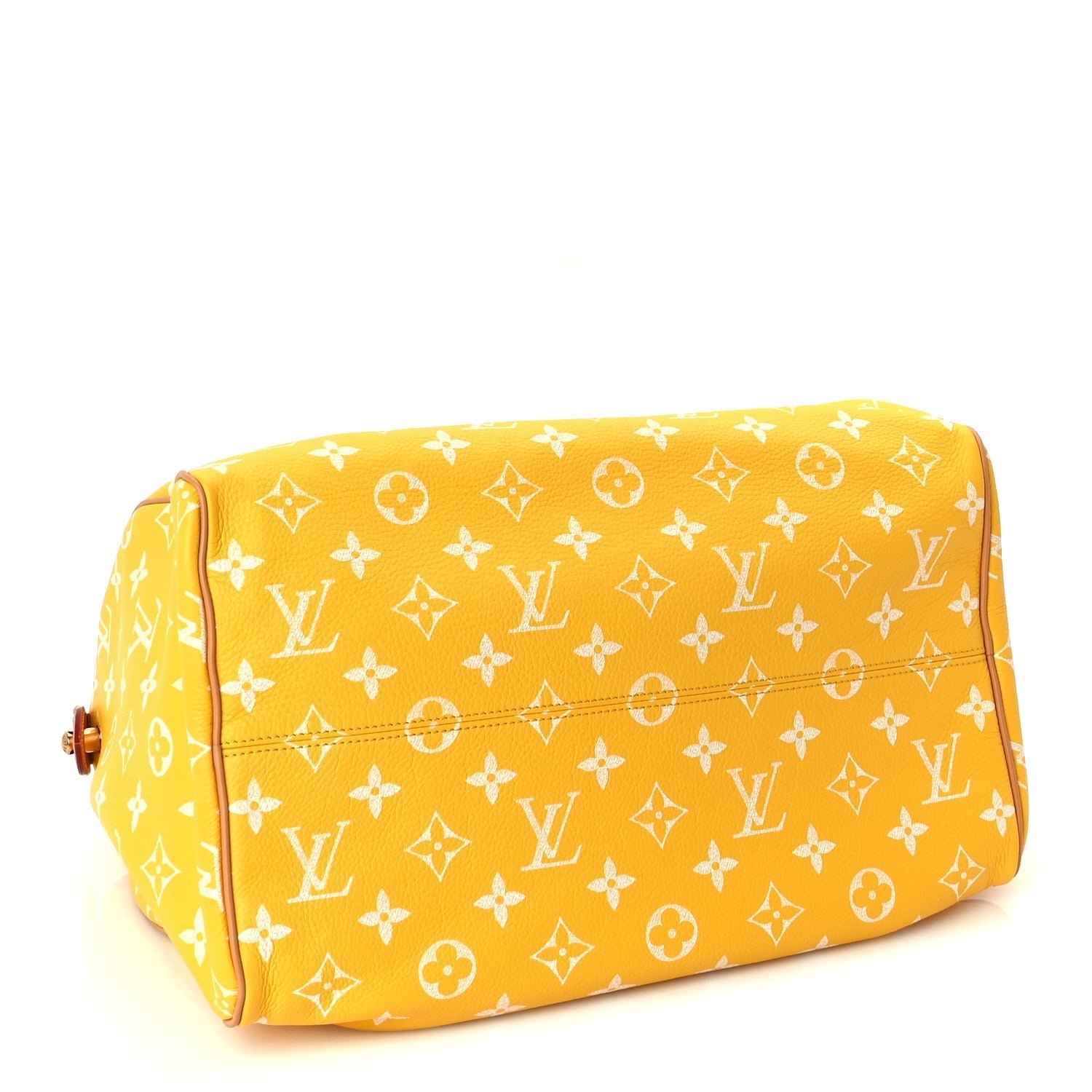 Louis Vuitton Calfskin Monogram Speedy P9 Bandouliere 40 Jaune Mat