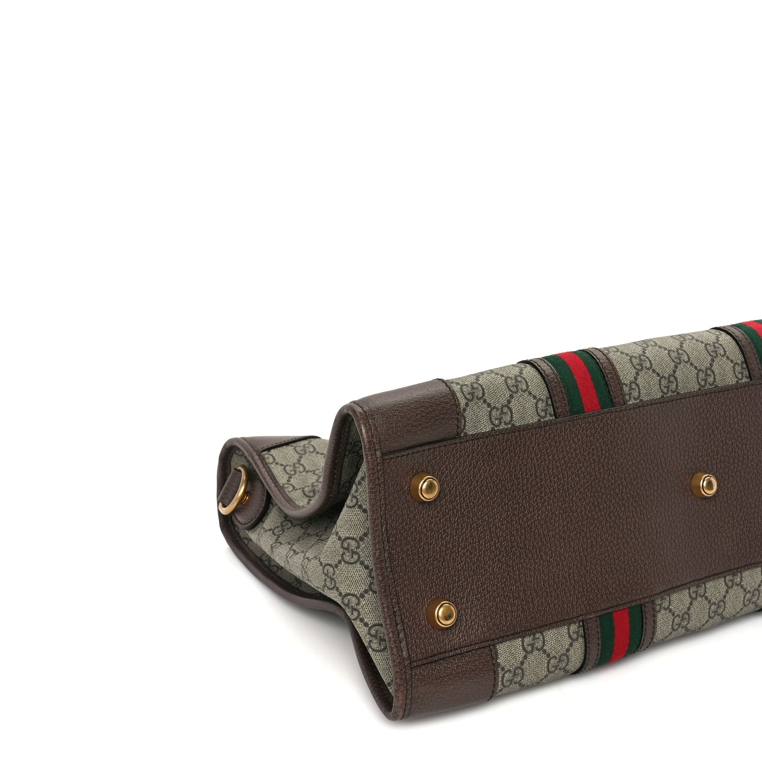 Gucci Soft GG Supreme Monogram Web Neo Vintage Duffle Bag Beige New Acero Crop