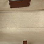 Burberry Canvas Smooth Calfskin Medium Two Tone Freya Tote Brown
