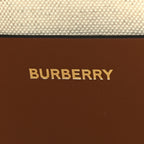 Burberry Canvas Smooth Calfskin Medium Two Tone Freya Tote Brown