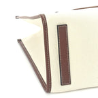 Burberry Canvas Smooth Calfskin Medium Two Tone Freya Tote Brown