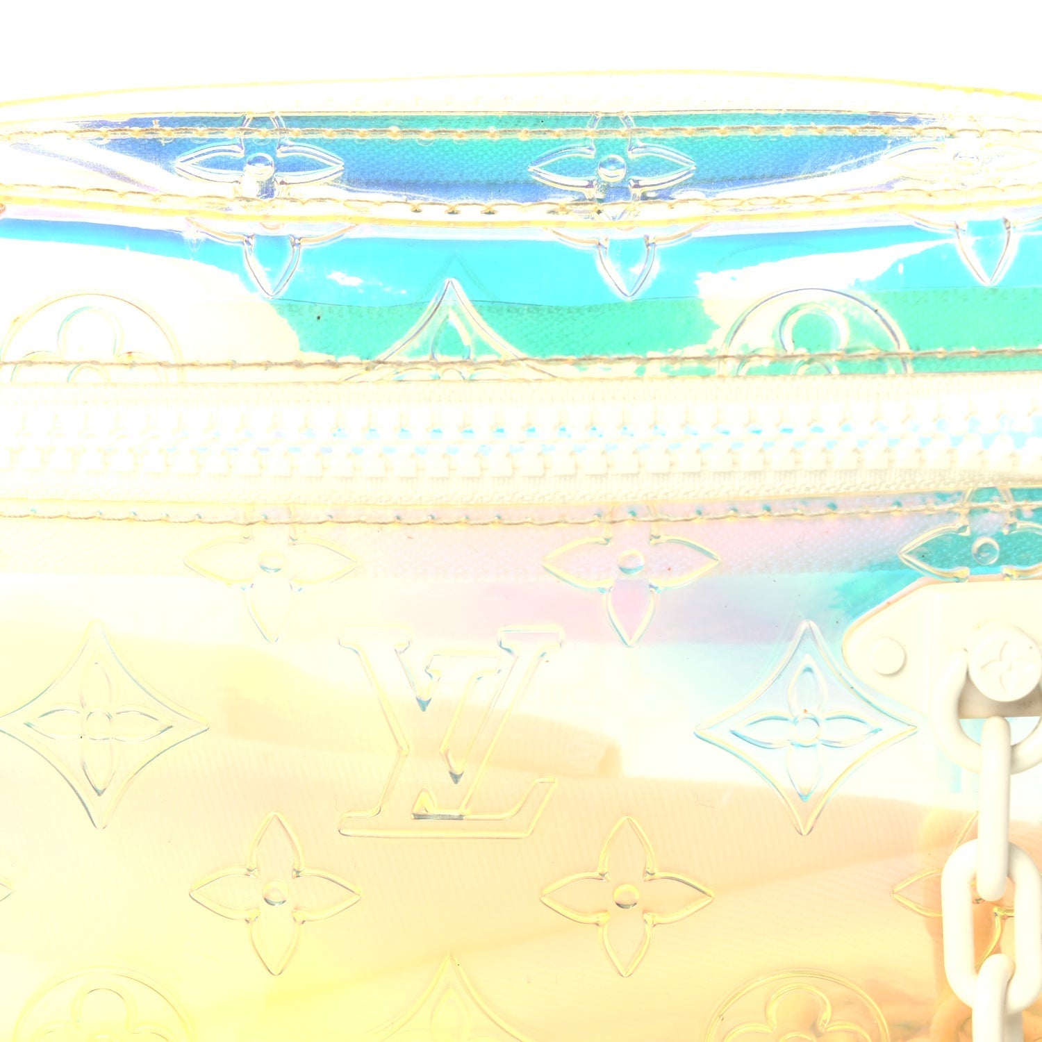Louis Vuitton PVC Monogram Pochette Volga  Iridescent Prism