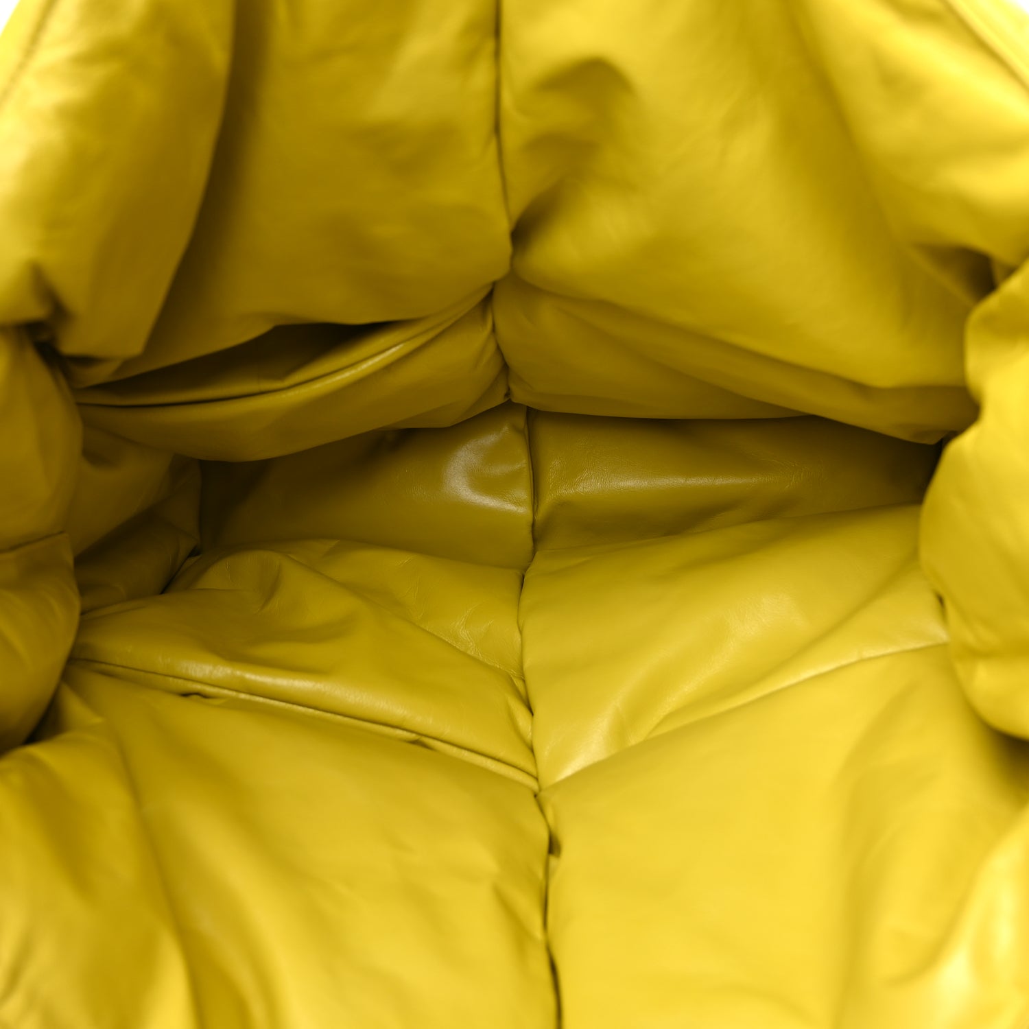Bottega Veneta Calfskin Maxi Intrecciato Puffy Chain Tote Bag Yellow