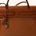 Hermes Toile Militaire Vache Hunter Herbag Zip Retourne 31 PM Rose Pourpre Fauve