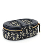 Christian Dior Oblique CD Signature Oval Crossbody Camera Bag Blue Multicolor Blue Multicolor