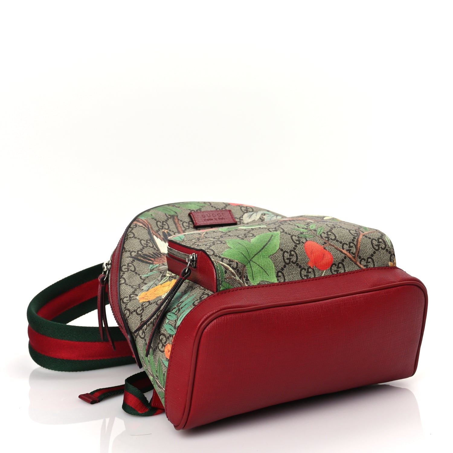 Gucci GG Supreme Monogram Tian Web Small Day Backpack Multicolor