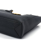 Gucci New Sakai Calfskin Lux Small Dahlia Tote  Black