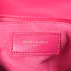 Saint Laurent Lambskin Quilted Le 57 Diamond Shoulder Bag Lipstick Fuschia