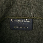 Christian Dior Oblique Embroidered Saddle Belt Pouch Green