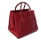 Celine Supple Calfskin Medium Phantom Luggage  Red