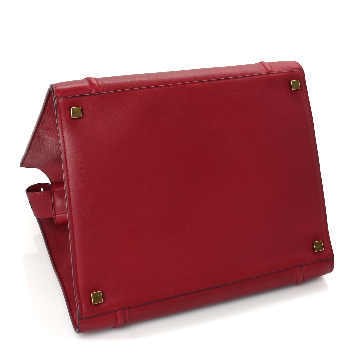 Celine Supple Calfskin Medium Phantom Luggage  Red