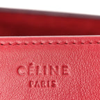 Celine Supple Calfskin Medium Phantom Luggage  Red