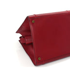 Celine Supple Calfskin Medium Phantom Luggage  Red