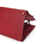 Celine Supple Calfskin Medium Phantom Luggage  Red