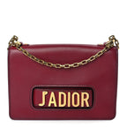 Christian Dior Calfskin J'Adior Chain Flap Bag Red