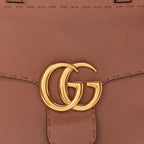 Gucci Calfskin Small GG Marmont Top Handle Bag Rosy Phard