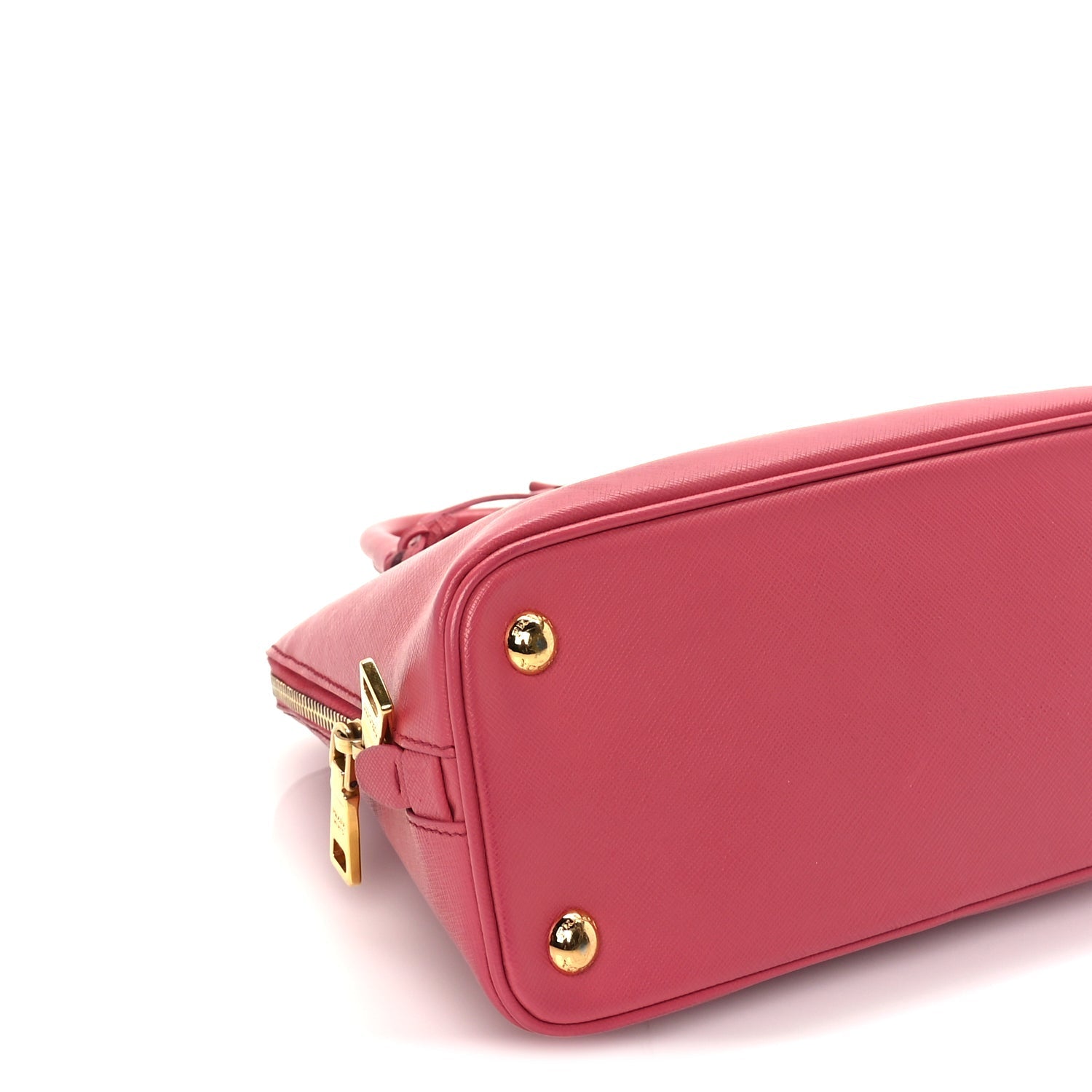 Prada Saffiano Vernice Small Promenade Tote  Peonia