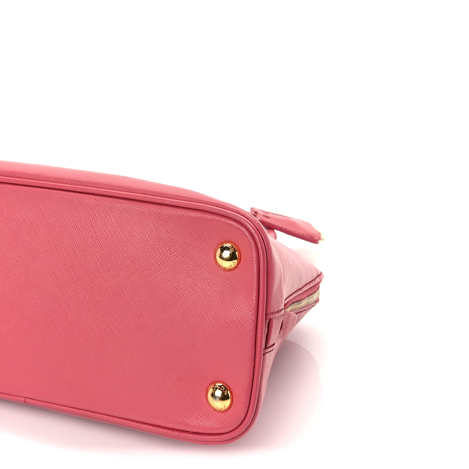 Prada Saffiano Vernice Small Promenade Tote  Peonia