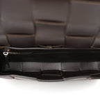 Bottega Veneta Calfskin Maxi Intrecciato Versatile Cassette Bag Brown
