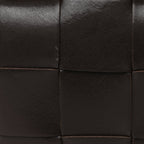 Bottega Veneta Calfskin Maxi Intrecciato Versatile Cassette Bag Brown