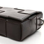 Bottega Veneta Calfskin Maxi Intrecciato Versatile Cassette Bag Brown