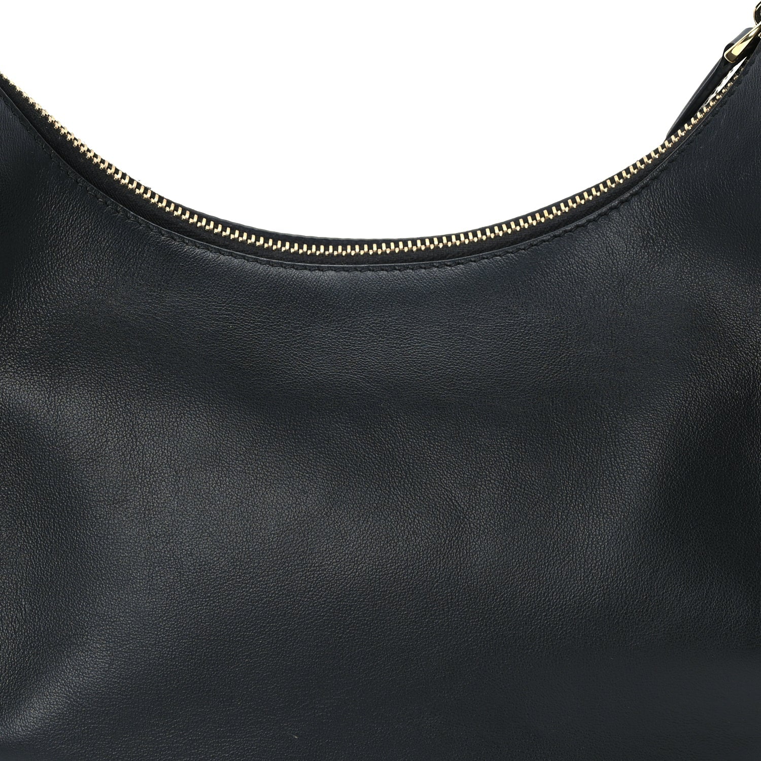 Fendi Vitello Grace Matte Small Fendigraphy Hobo Bag  Black