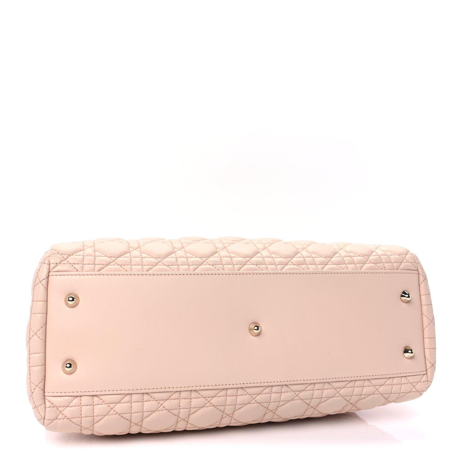 Christian Dior Lambskin Cannage Large Dior Soft Shopping Tote Light Pink