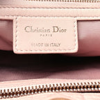 Christian Dior Lambskin Cannage Large Dior Soft Shopping Tote Light Pink