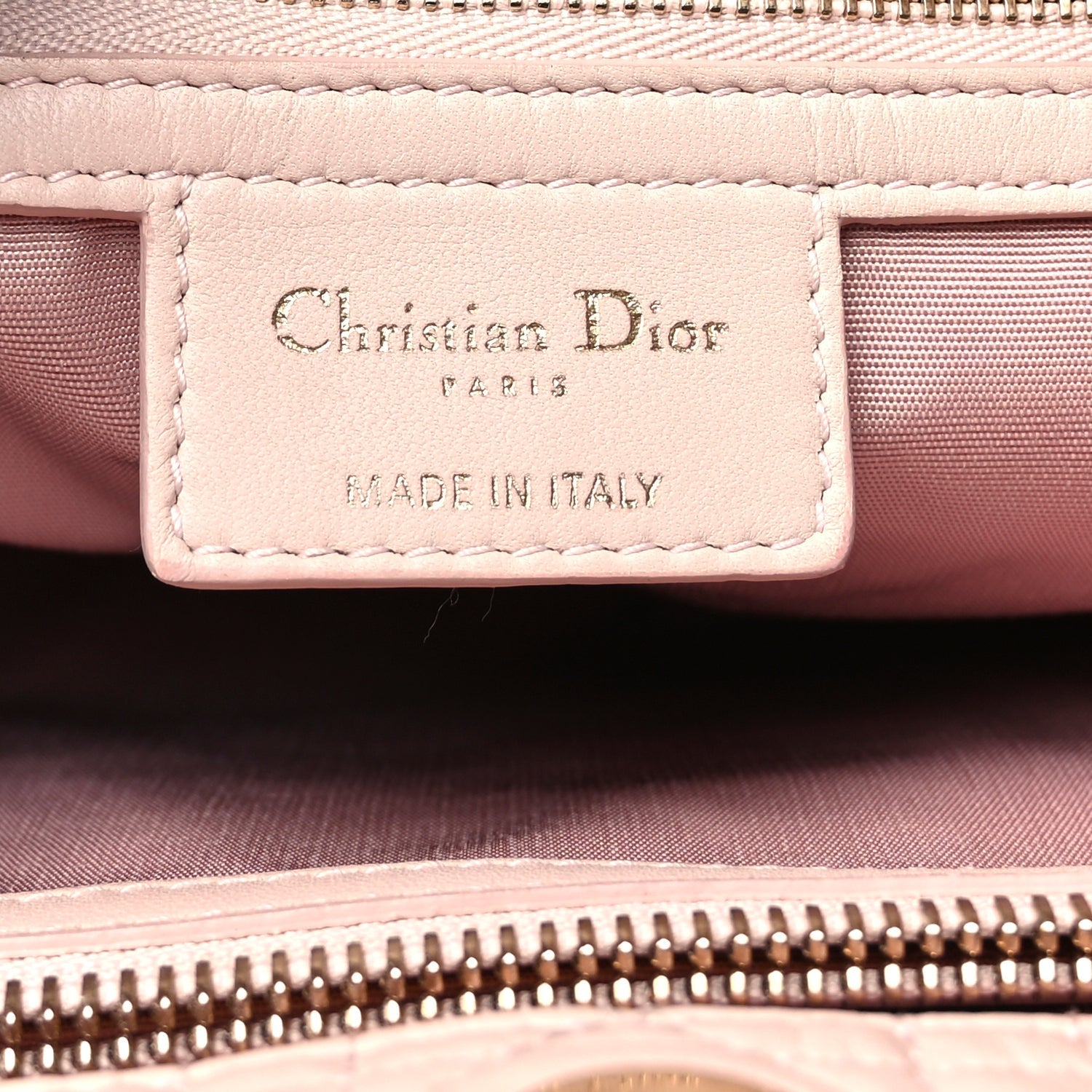 Christian Dior Lambskin Cannage Large Dior Soft Shopping Tote Light Pink