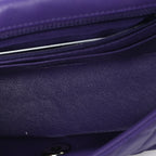 Chanel Lambskin Quilted Mini Rectangular Flap  Purple