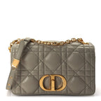 Christian Dior Calfskin Macrocannage Medium Caro Bag  Sand