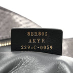 Fendi Snakeskin O'Lock Zipper Black
