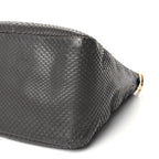 Fendi Snakeskin O'Lock Zipper Black