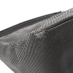 Fendi Snakeskin O'Lock Zipper Black