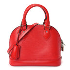 Louis Vuitton Epi Alma BB Castillan Red