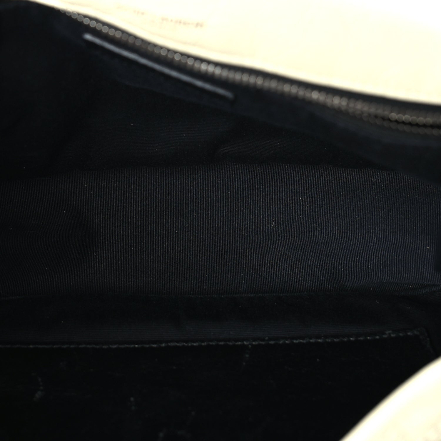 Saint Laurent Crinkled Calfskin Matelasse Monogram Medium Niki Chain Satchel Crema Soft