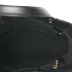 Chanel Calfskin Chevron Quilted Small Statement Shopping Tote Black