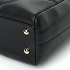 Chanel Calfskin Chevron Quilted Small Statement Shopping Tote Black
