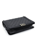 Chanel Lambskin Quilted Large Boy Flap Black