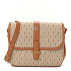 Saint Laurent Canvas All-Over Monogram Small Le Monogramme Satchel Beige Kaki Brown Gold