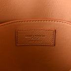Saint Laurent Canvas All-Over Monogram Small Le Monogramme Satchel Beige Kaki Brown Gold