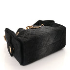 Chanel Washed Denim Quilted Mini Chanel 25 Handbag  Black
