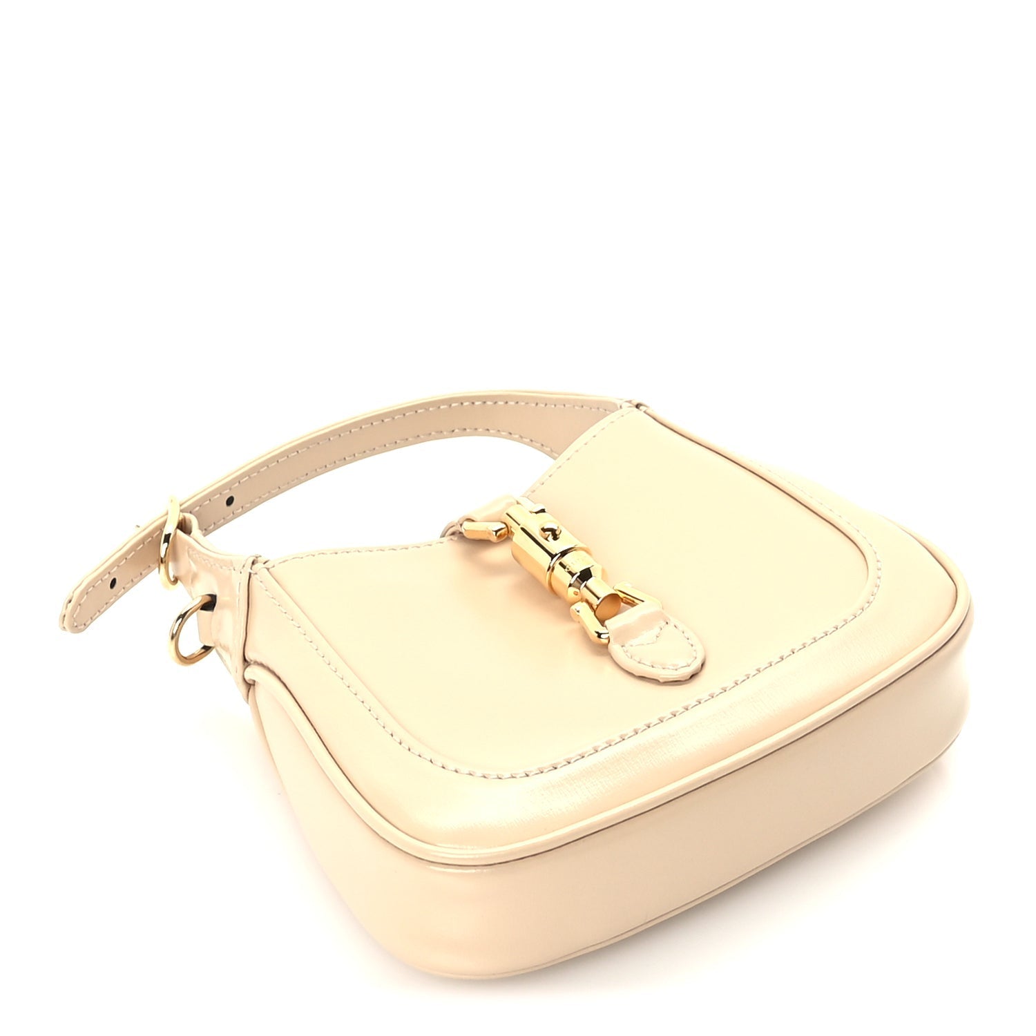 Gucci Boarded Dyana Lux Calfskin Nano Jackie 1961 Hobo  Beige