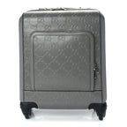 Gucci Monogram Jumbo GG Textured Dollar Calfskin Small Carry On Trolley Grey