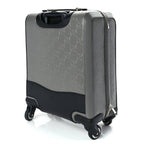 Gucci Monogram Jumbo GG Textured Dollar Calfskin Small Carry On Trolley Grey