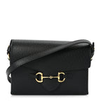 Gucci Calfskin Horsebit 1955 Shoulder Bag Black
