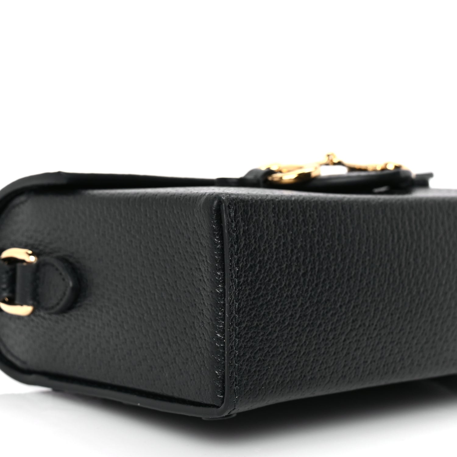 Gucci Calfskin Horsebit 1955 Shoulder Bag Black