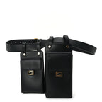Fendi Calfskin Multi Pocket Belt  Black